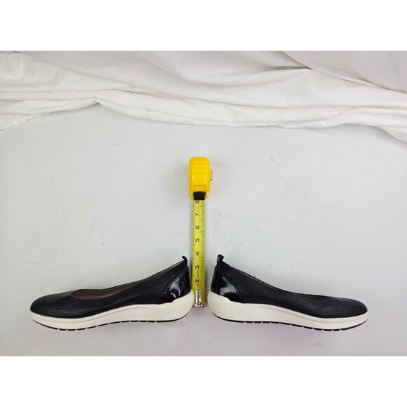 Naturalizer Size 9M Womens Black Harris WedgeHeel Slip On Logo Tag Comfort Shoes - Picture 3 of 14